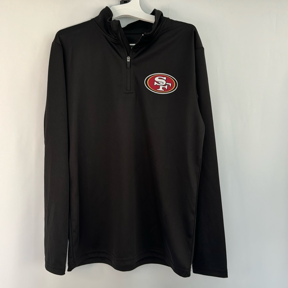 ❤️3/$30 NFL Team Apparel San Francisco 49ers  Quarter Zip Shirt